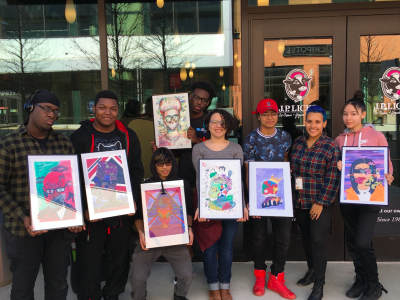 Artist Reception for Boston Arts Academy students and Jamie Kendrioski