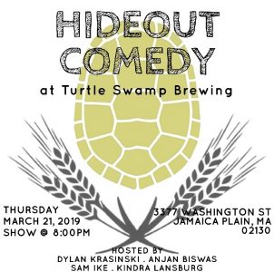 Hideout Comedy at Turtle Swamp Brewing