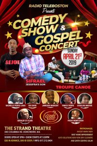 Radio TeleBoston Comedy Show and Gospel Concert