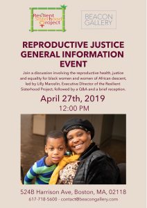 Reproductive Justice Discussion and Informational Session with Resilient Sisterhood Project