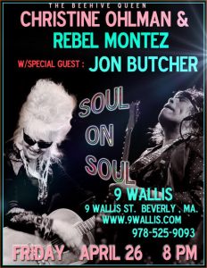 SOUL ON SOUL: Christine Ohlman & Rebel Montez w/special guest Jon Butcher