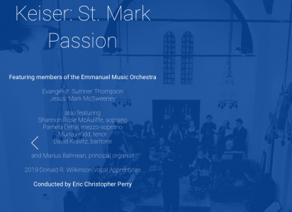 Nahant Music Festival: Reinhard Keiser – St. Mark Passion (1713)