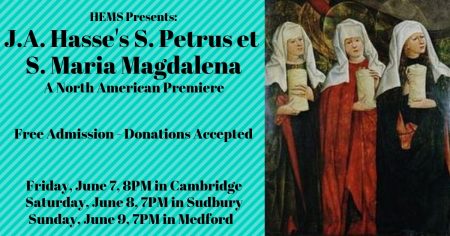 Baroque Oratorio: Hasse: S. Petrus & S. Maria Magdalena