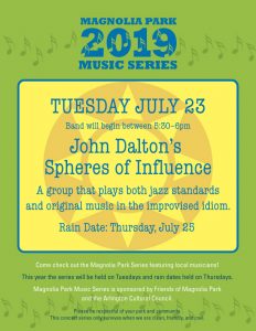 John Dalton's Spheres of Influence, Magnolia Music Series Event