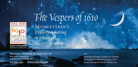 The Vespers of 1610: Monteverdi's Exhuberant Setting in praise of the Virgin Mary