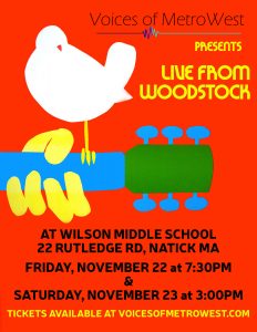 Voices of MetroWest presents: Live from Woodstock