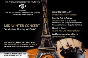 Arlington Philharmonic Orchestra: "A Musical History of Paris"