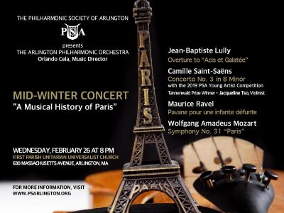 Arlington Philharmonic Orchestra: "A Musical History of Paris"