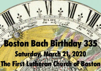 Boston Bach Birthday 335 CANCELED