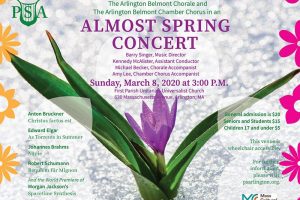 "Almost Spring Concert” with the Arlington-Belmont Chorale and Chamber Chorus