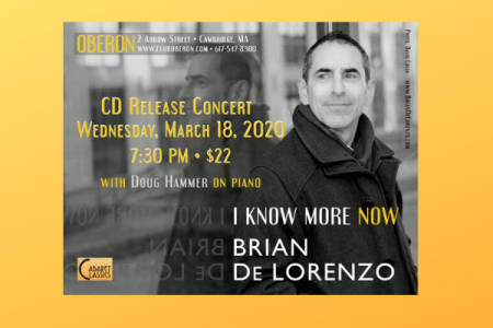 Brian De Loreno “I KNOW MORE NOW” AT CD RELEASE CONCERT