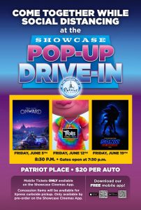 Showcase Cinemas De Lux and Patriot Place Offer Pop-up Drive-In Movie Events This June