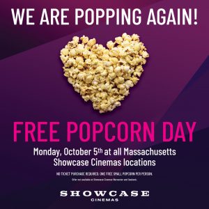 Free Popcorn Day at Showcase Cinemas