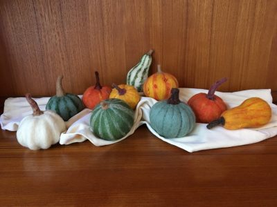 Needle Felted Squashes and Gourds
