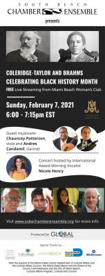 Celebrating Black History Month with the South Beach Chamber Ensemble: FREE