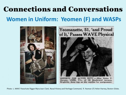 Connections and Conversations, Women in Uniform: Yeomen (F) and WASPS
