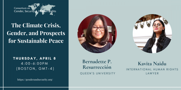 The Climate Crisis, Gender, and Prospects for Sustainable Peace