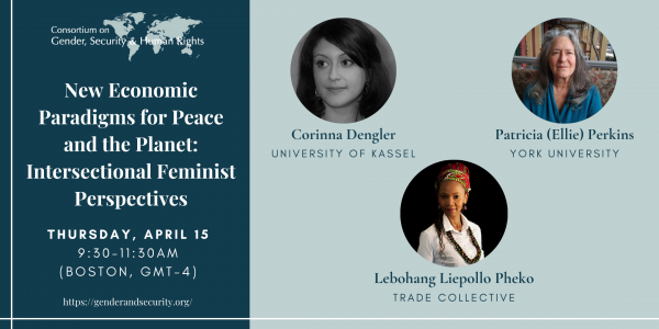 New Economic Paradigms for Peace and the Planet: Intersectional Feminist Perspectives