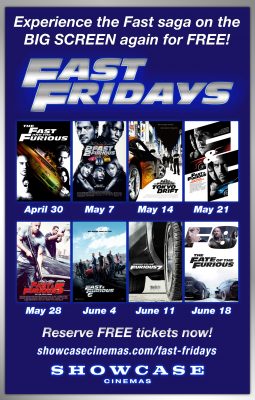 “Fast Fridays” with Showcase Cinemas