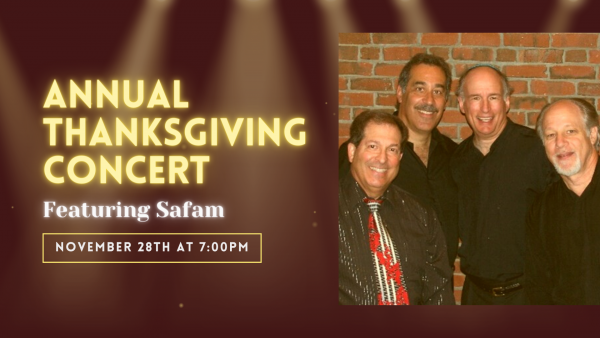 Annual Thanksgiving Concert Featuring Safam