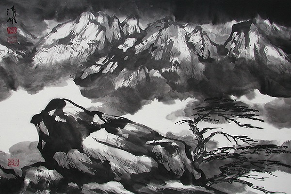Chinese Brush Painting: Landscape with Qingxiong Ma