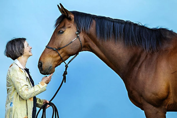 Horse with Geraldine Brooks