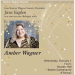 Amber Wagner, In Conversation with Jane Eaglen - FREE TO STUDENTS w/Valid Institution ID