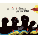Our Fire Is Stronger Than Your Bombs - War posters by contemporary Ukrainian Illustrators
