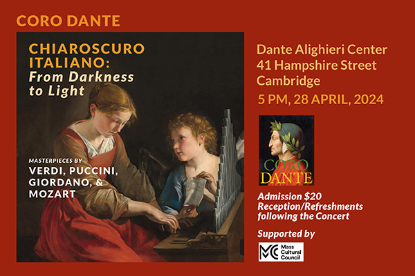 Coro Dante Spring Concert -masterpieces by Verdi, Puccini, Giordano and Mozart